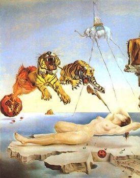 Salvador Dalí Dream Caused by the Flight of a Bee around a Pomegranate a Second Before Awakening